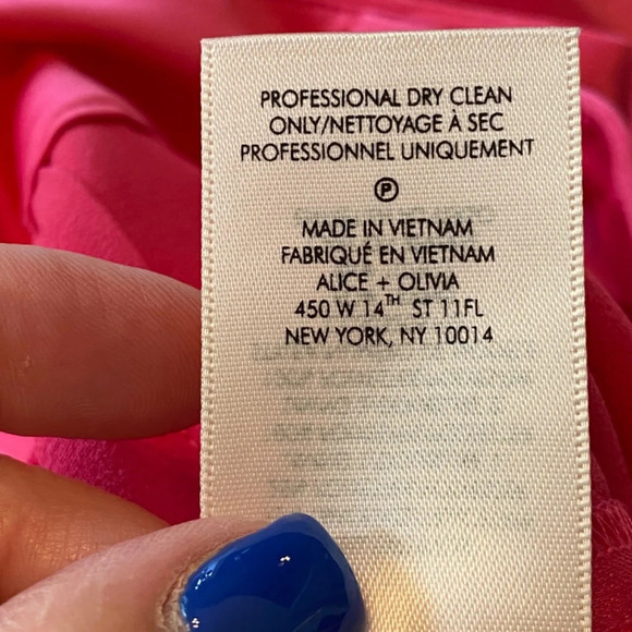 New! Alice + Olivia Jody High Waisted Front Slit Pant Candy Color 33567 - Picture 15 of 16